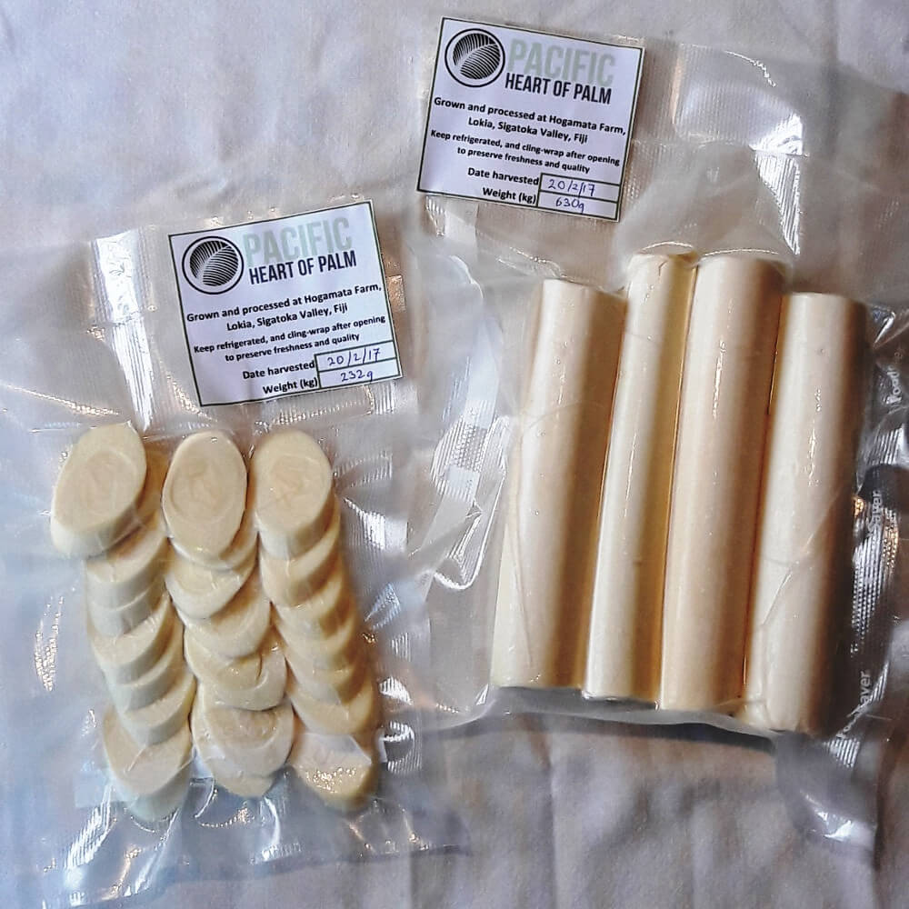 harvesting heart of palm